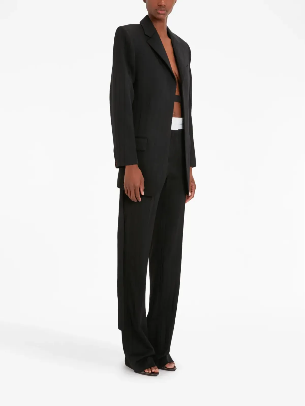 Victoria Beckham オープンバック・シングルブレストブレザー - 画像3