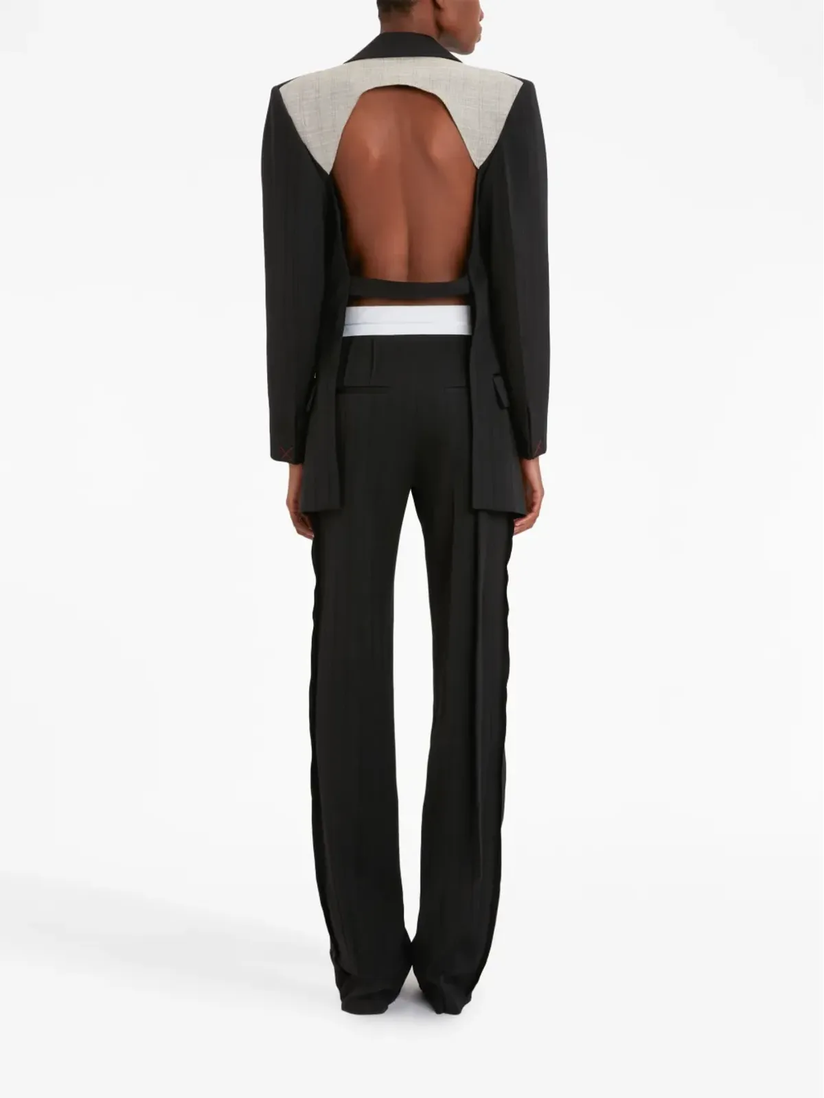 Victoria Beckham オープンバック・シングルブレストブレザー - 画像4