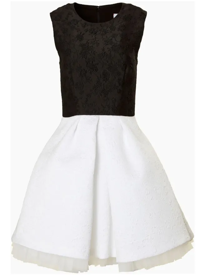 Carolina Herrera Carolina Herrera ジャカードベルト付きドレスの商品画像