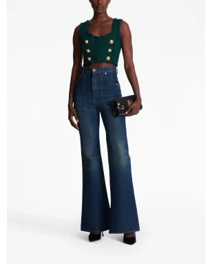 Balmain 6ボタン ツィード クロップドトップ - サムネイル2