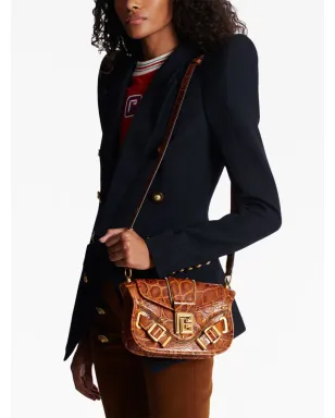 Balmain Blaze クロコダイル型押しショルダーバッグ - サムネイル3