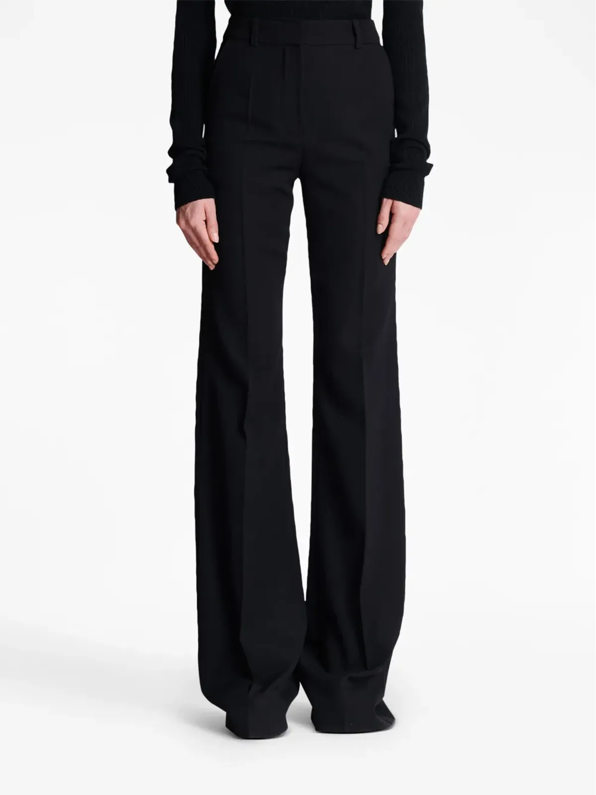 Balmain ウールフレアパンツ（ブラック） - 画像5