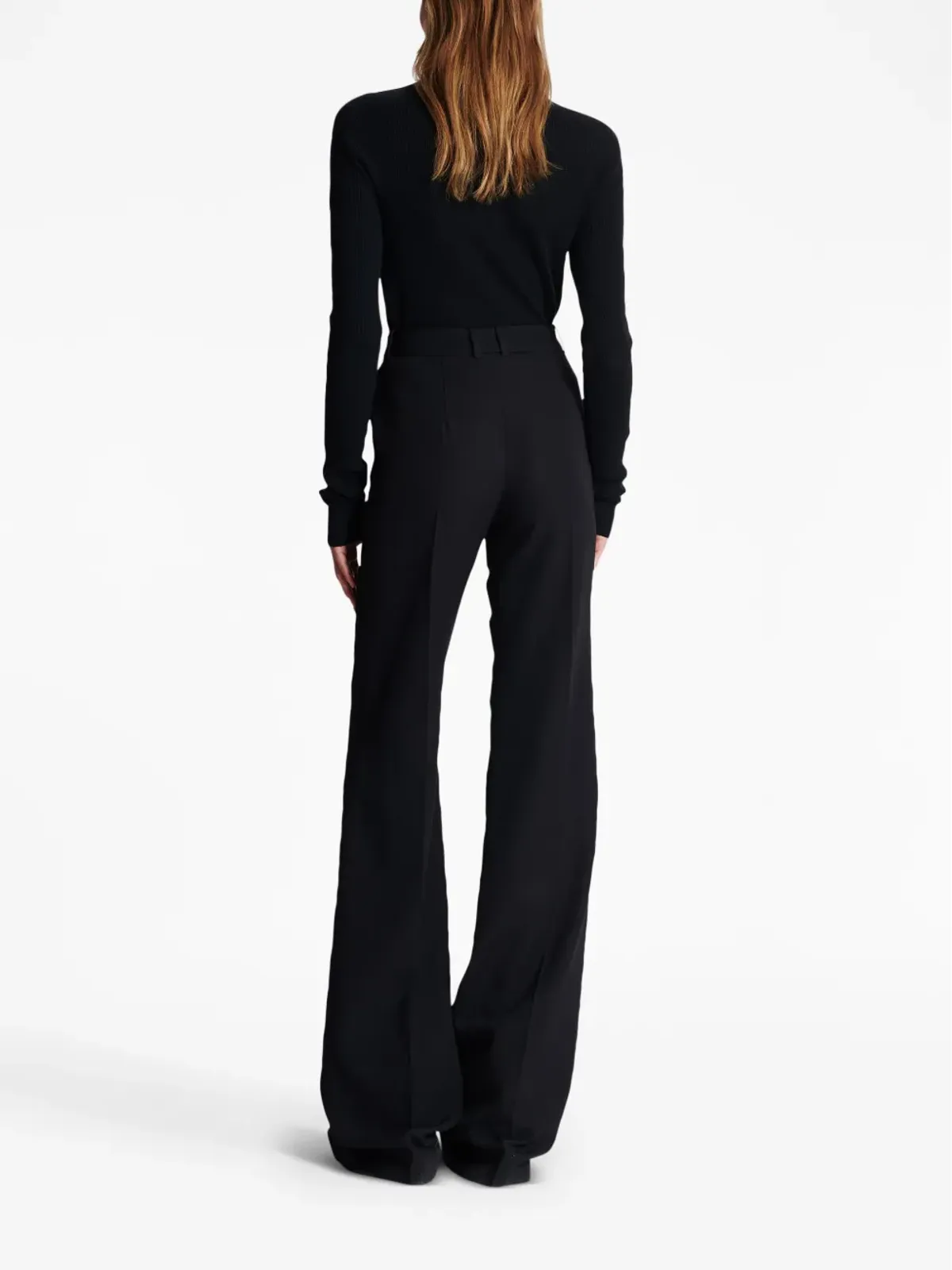 Balmain ウールフレアパンツ（ブラック） - 画像4