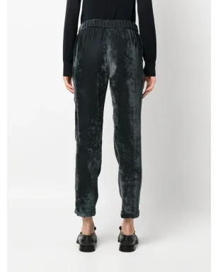 Fabiana Filippi ドローストリングウエストベルベットパンツ - サムネイル4