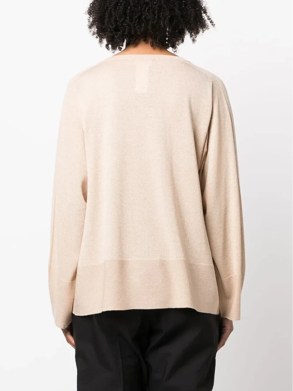 Fabiana Filippi オーバーサイズ ボートネック ジャンパー - Neutrals - 画像4