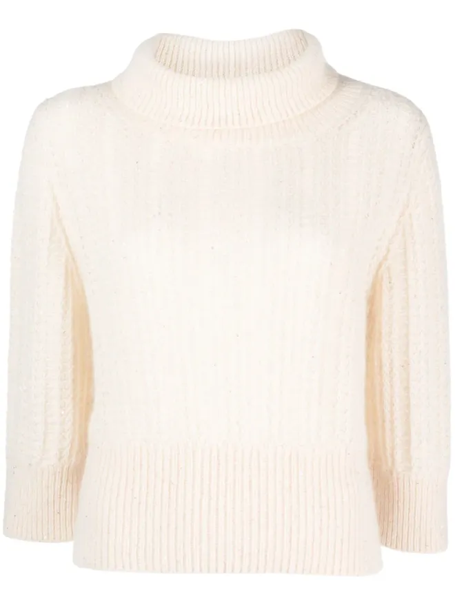 Fabiana Filippi Fabiana Filippi リブ編み ロールネック ニットセーターの商品画像