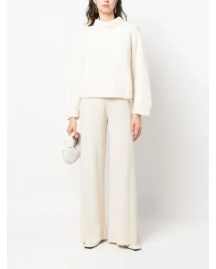 Fabiana Filippi ワイドレッグ カシミヤ混ニットパンツ - サムネイル2