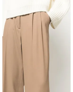 Fabiana Filippi プリーツディテール クロップドパンツ - Brown - サムネイル5