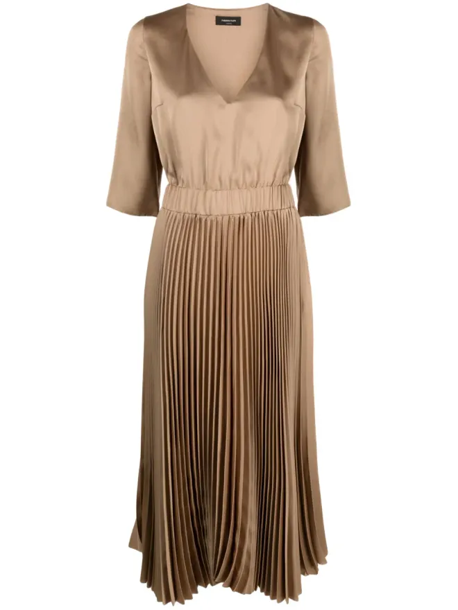 Fabiana Filippi Fabiana Filippi プリーツミディドレスの商品画像