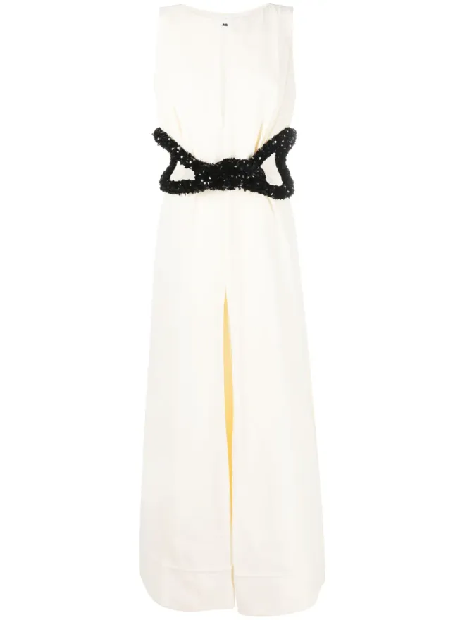 Jil Sander Jil Sander スパンコール装飾のAラインイブニングドレスの商品画像