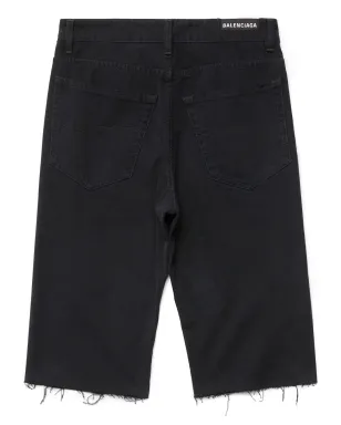 Balenciaga 裾切りっぱなしデニムショーツ - サムネイル2