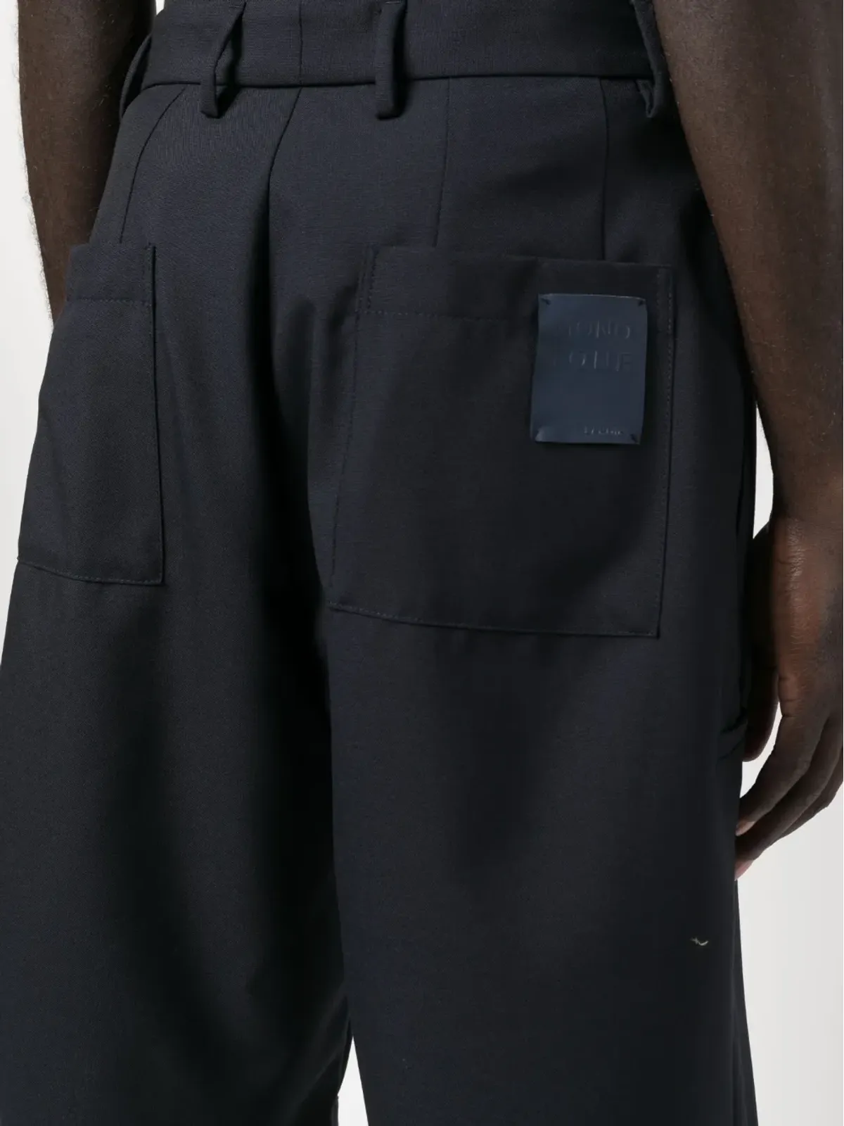 Lardini ロゴパッチ ベルマダショーツ - 画像5