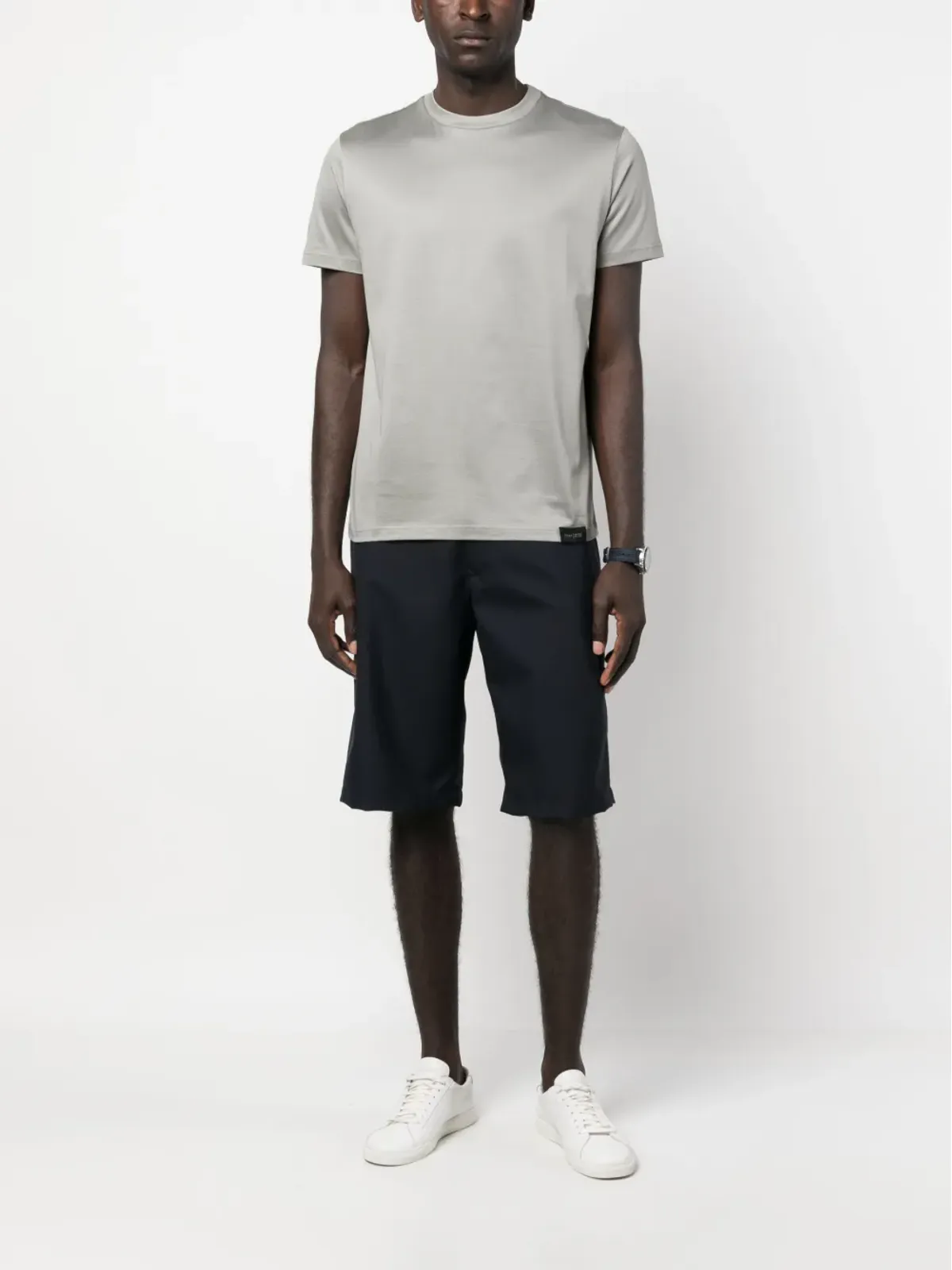 Lardini ロゴパッチ ベルマダショーツ - 画像2