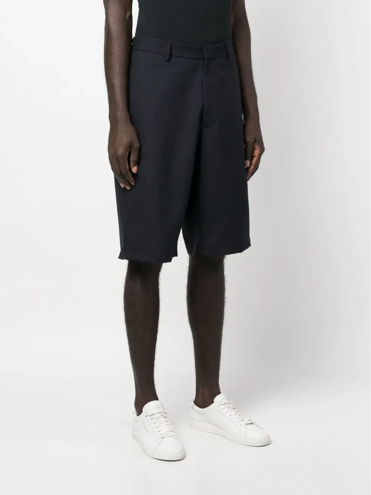 Lardini ロゴパッチ ベルマダショーツ - 画像3