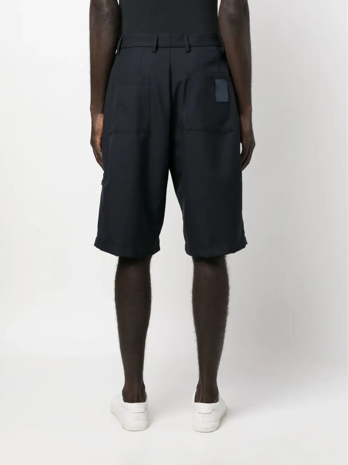 Lardini ロゴパッチ ベルマダショーツ - 画像4