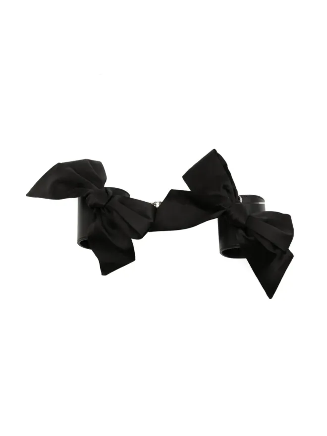 fleur du mal Fleur Du Mal リボンディテールのレザーカフスの商品画像