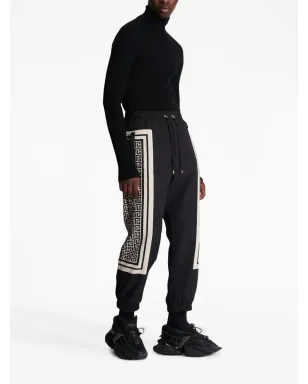 Balmain バルマン モノグラムスカーフ付き ドローストリング トラックパンツ - サムネイル3