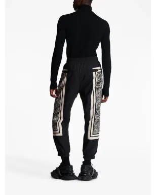 Balmain バルマン モノグラムスカーフ付き ドローストリング トラックパンツ - サムネイル4