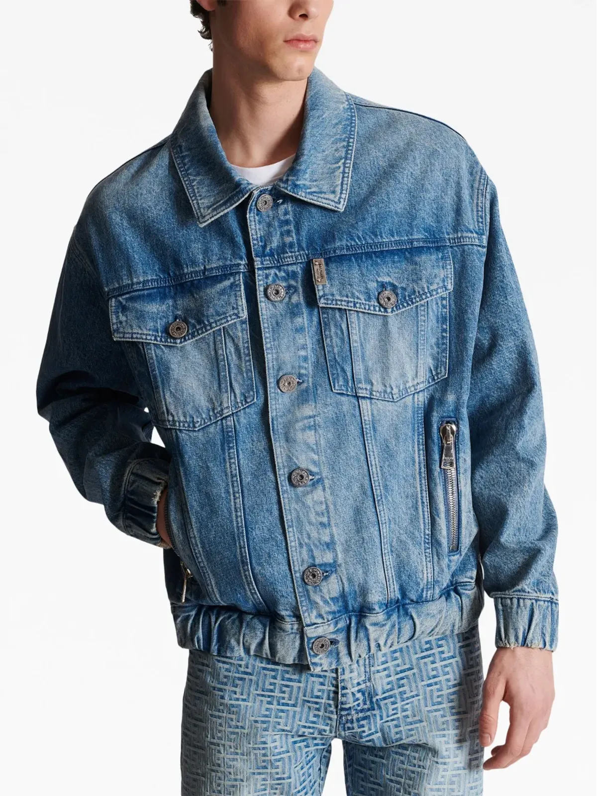 Balmain 70s ロゴパッチ ジャケット - 画像5