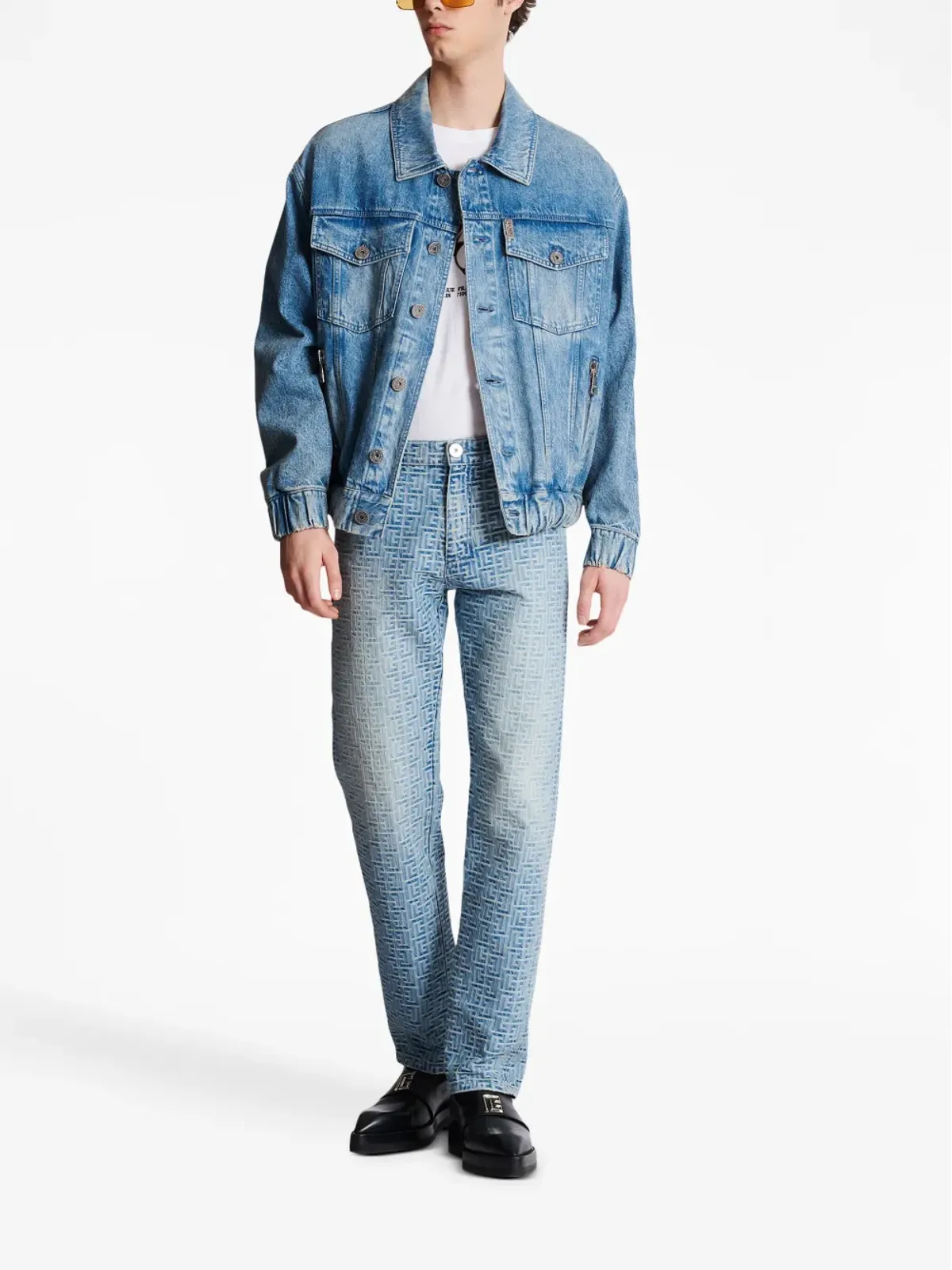 Balmain 70s ロゴパッチ ジャケット - 画像2