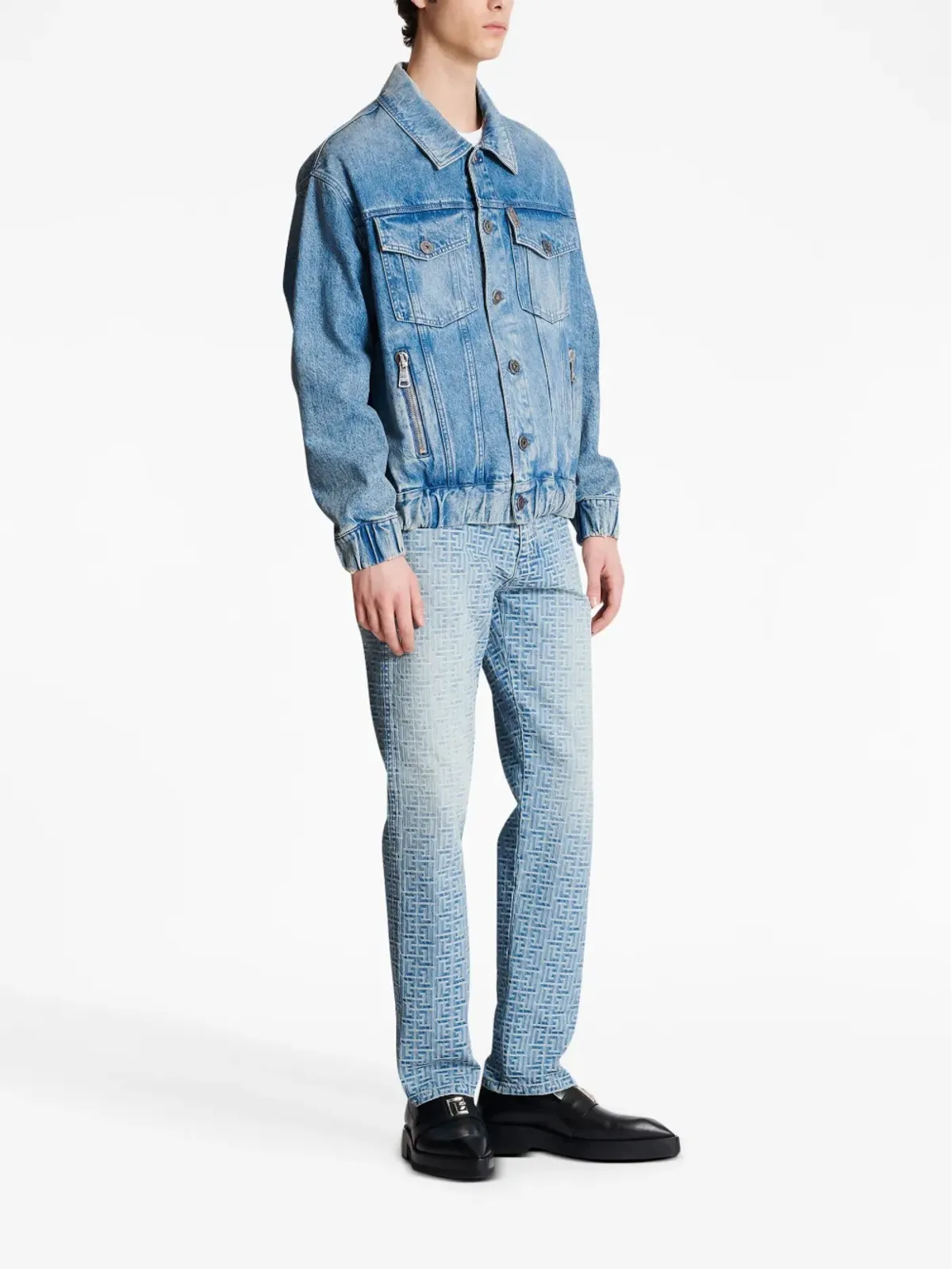 Balmain 70s ロゴパッチ ジャケット - 画像3