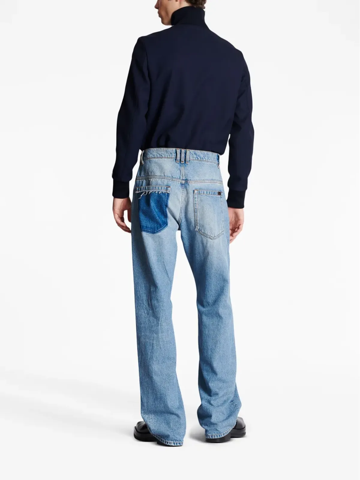 Balmain コントラストポケット付きワイドレッグジーンズ - 画像4