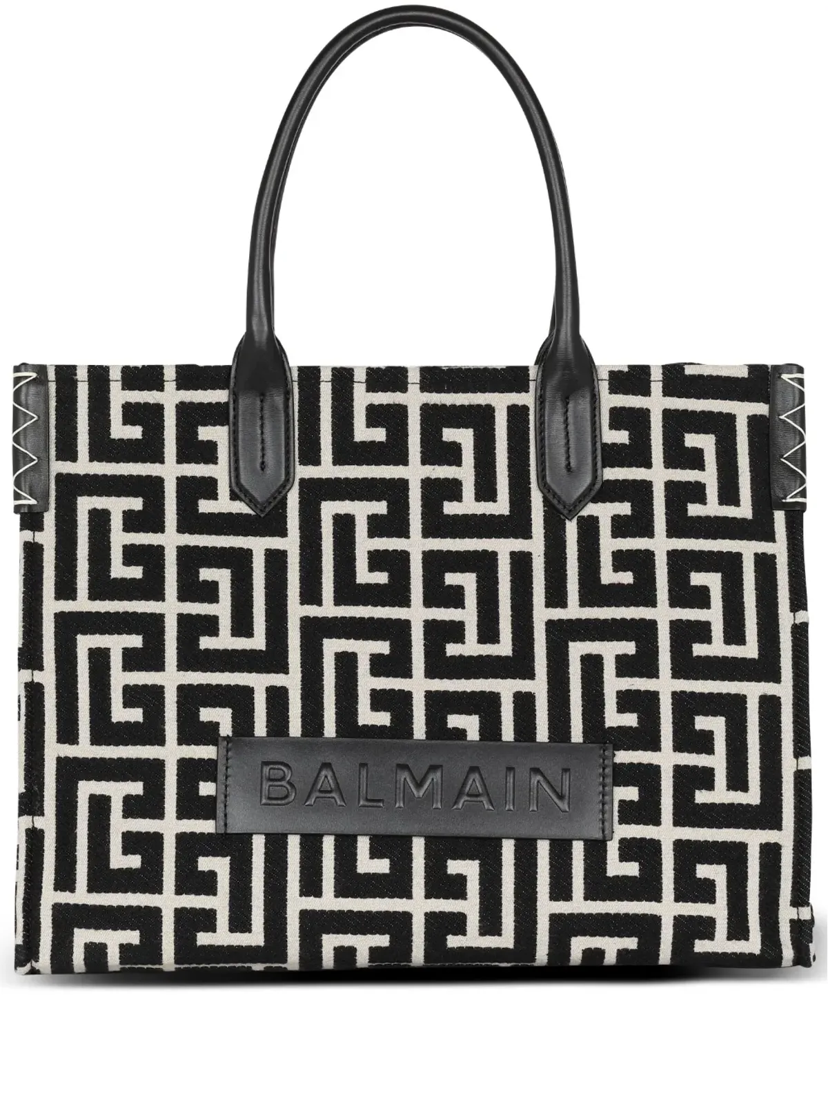 Balmain モノグラムジャカード ショッパーバッグ - 画像1