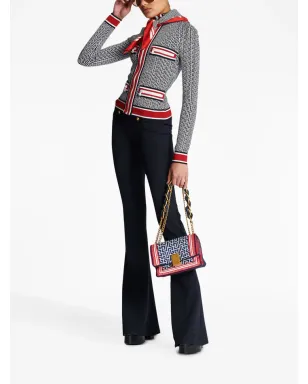 Balmain モノグラムジャカード ジップアップ カーディガン - サムネイル2