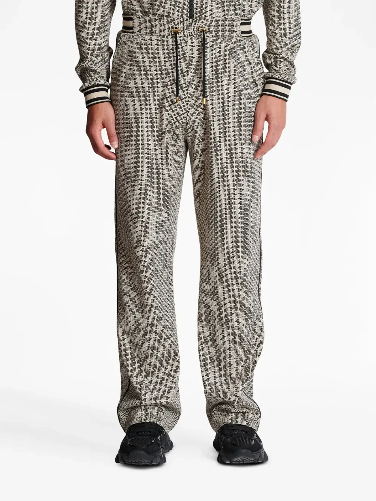 Balmain ミニモノグラムジャカード トラックパンツ - 画像5