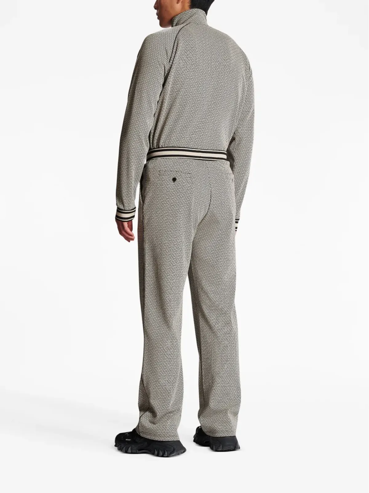 Balmain ミニモノグラムジャカード トラックパンツ - 画像4