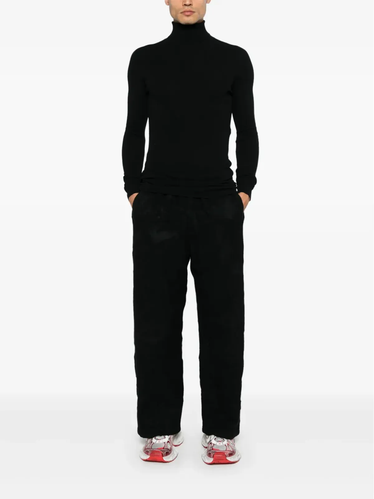Balenciaga クリンクルドエフェクト トラックパンツ - 画像2