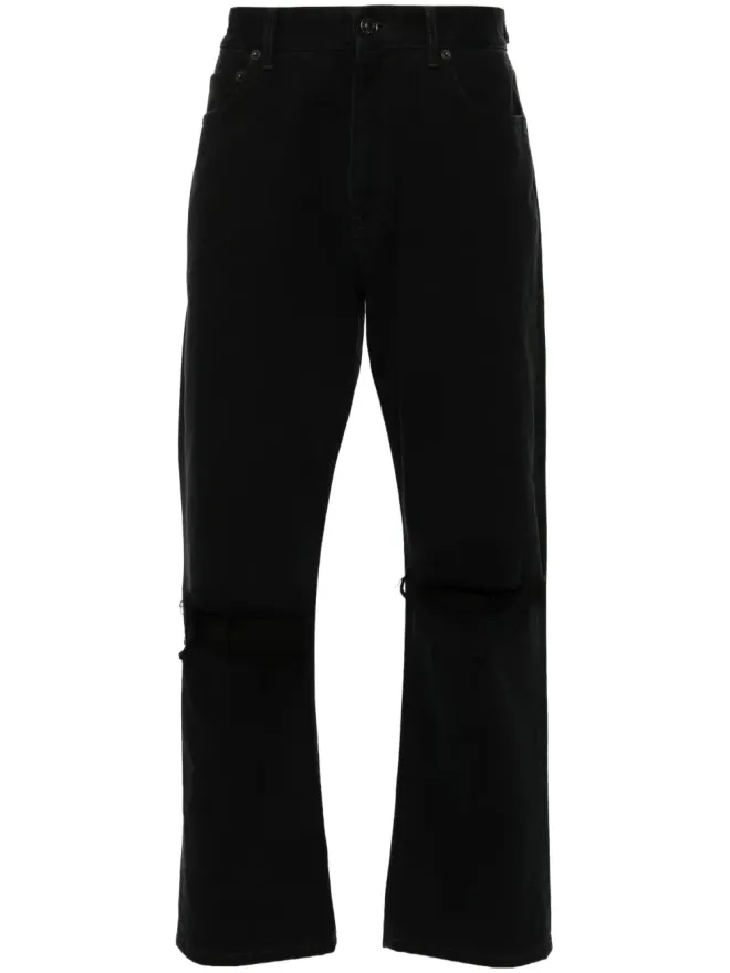 Balenciaga Balenciaga ダメージ加工デニムジーンズ - ブラックの商品画像