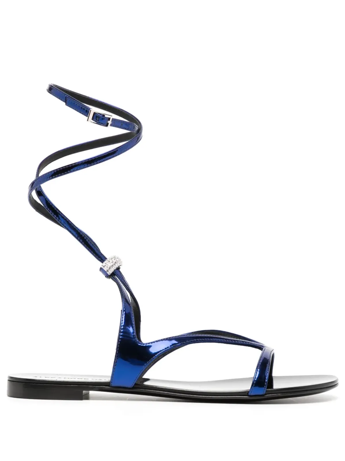Alexandre Vauthier クリスタル装飾フラットサンダル - 画像1