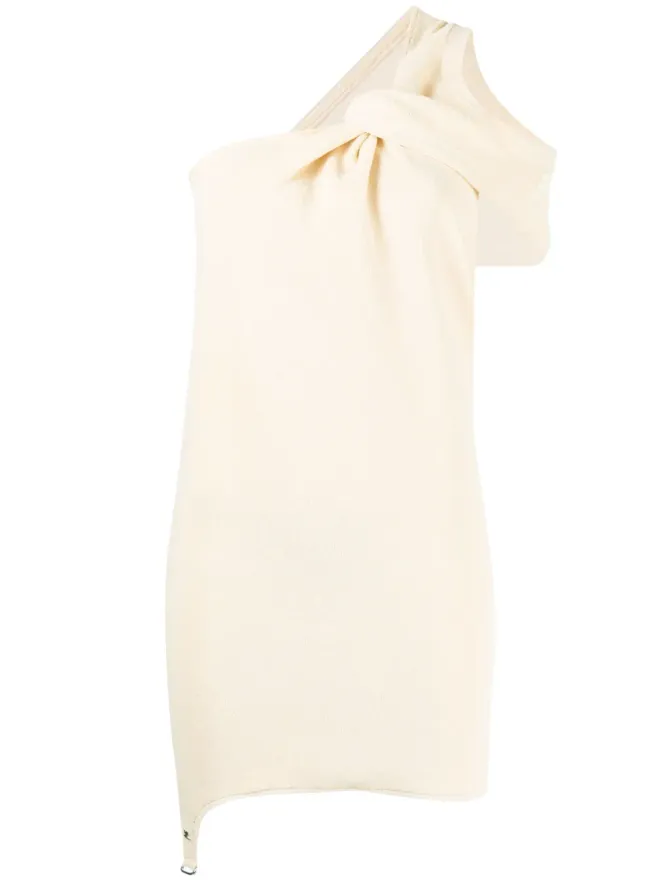 Courrèges Courrèges ワンショルダー ノットミニドレスの商品画像