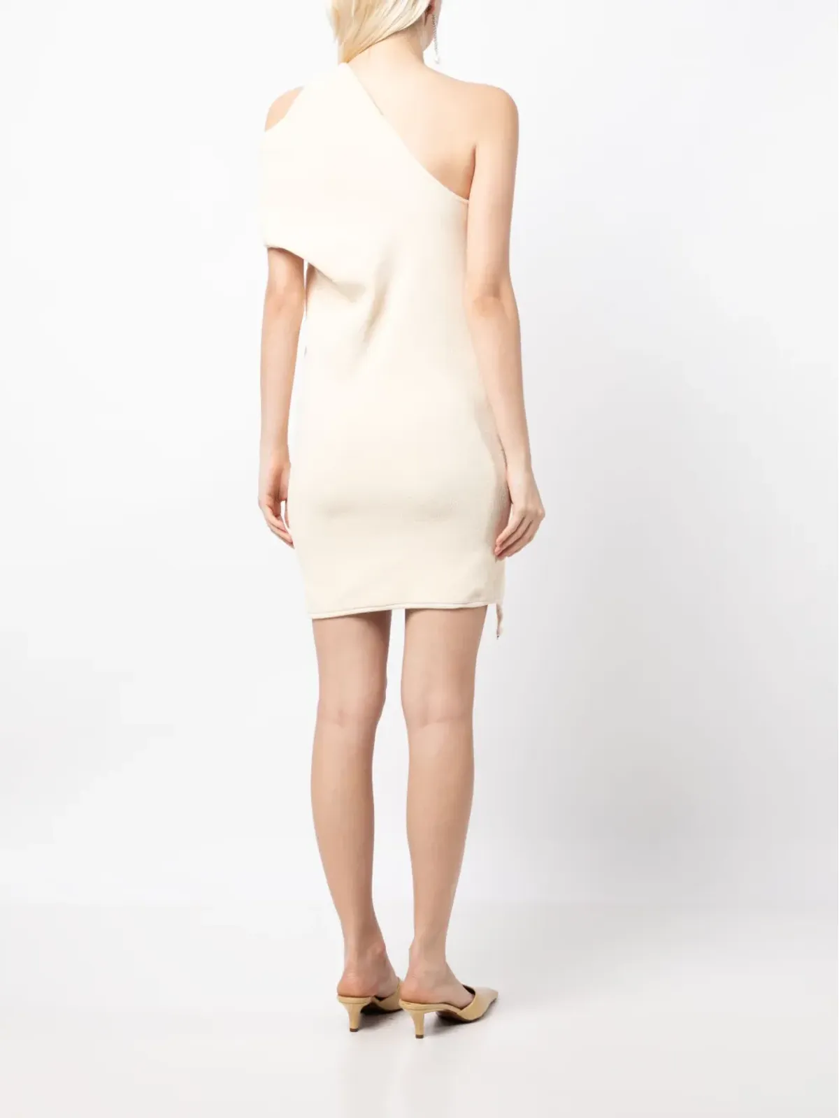 Courrèges ワンショルダー ノットミニドレス - 画像4
