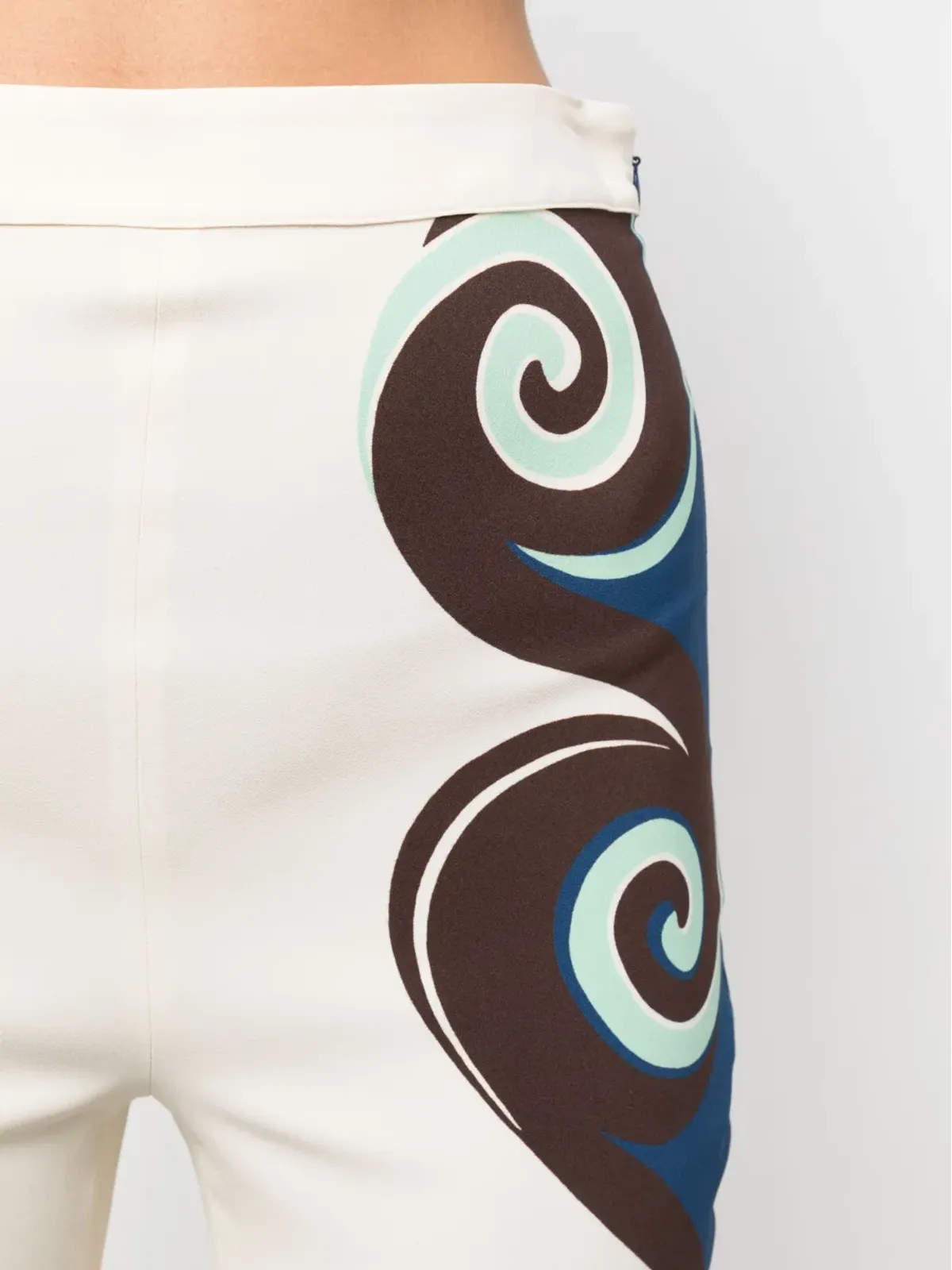 La DoubleJ ストレッチ Geometric-Print パンツ - 画像5