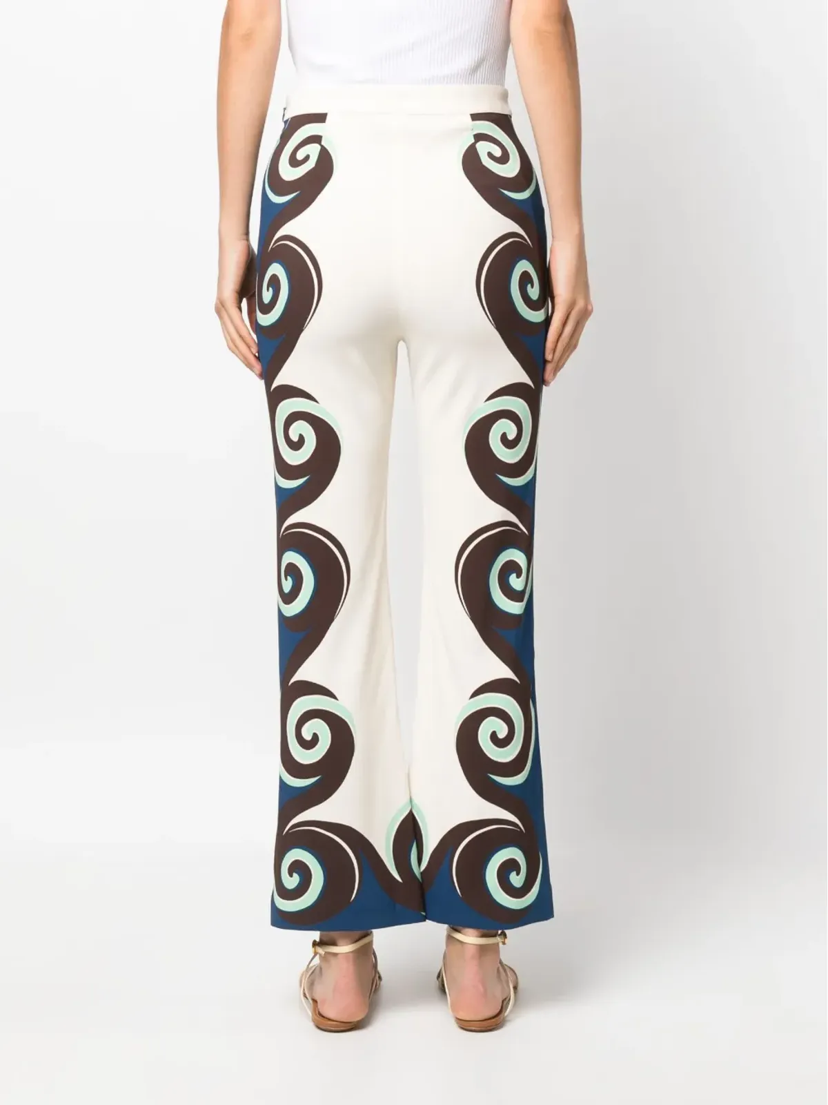 La DoubleJ ストレッチ Geometric-Print パンツ - 画像4