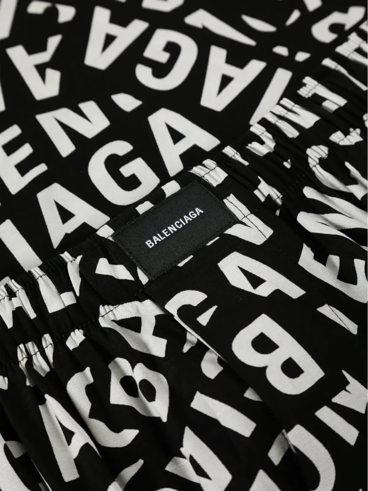 Balenciaga ロゴプリント パジャマパンツ - 画像3
