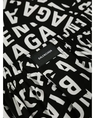 Balenciaga ロゴプリント パジャマパンツ - サムネイル3