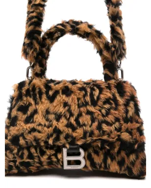 Balenciaga Hourglass ファー風レオパード柄ミニバッグ - サムネイル4