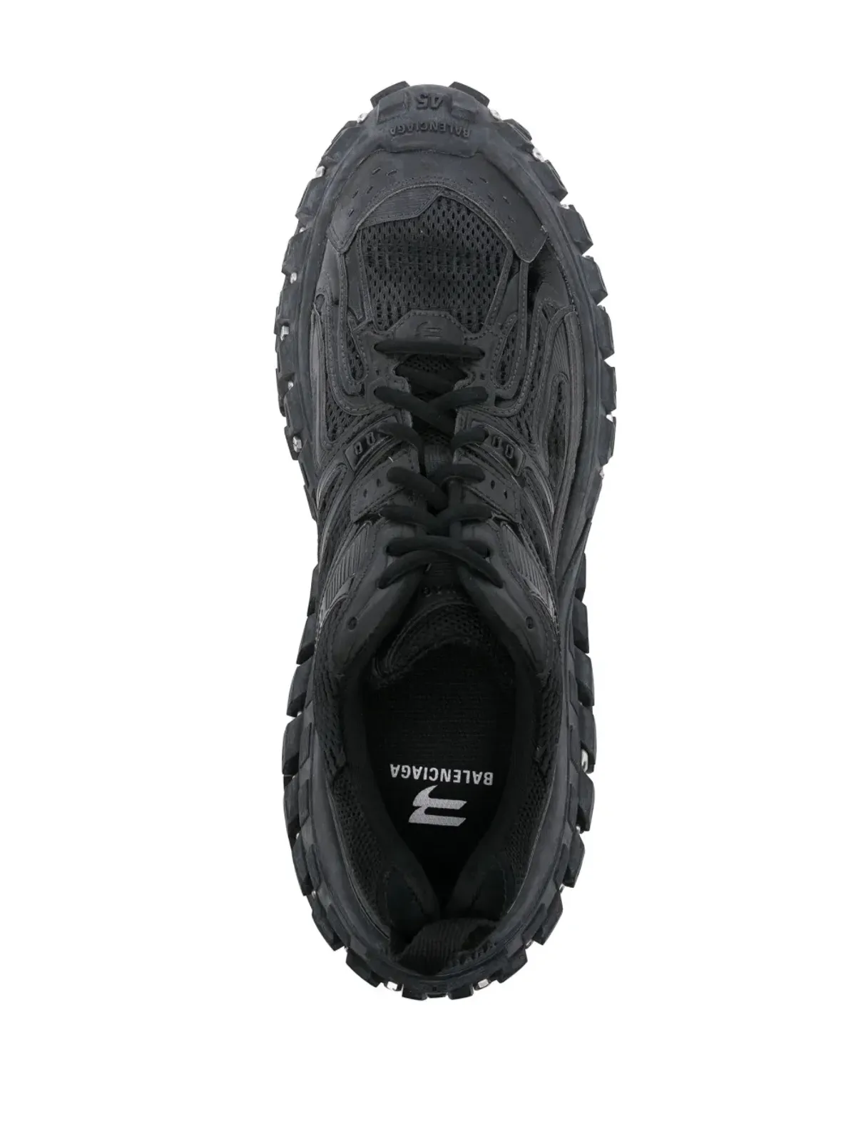 Balenciaga バウンサー パネルド チャンキー スニーカー - ブラック - 画像4