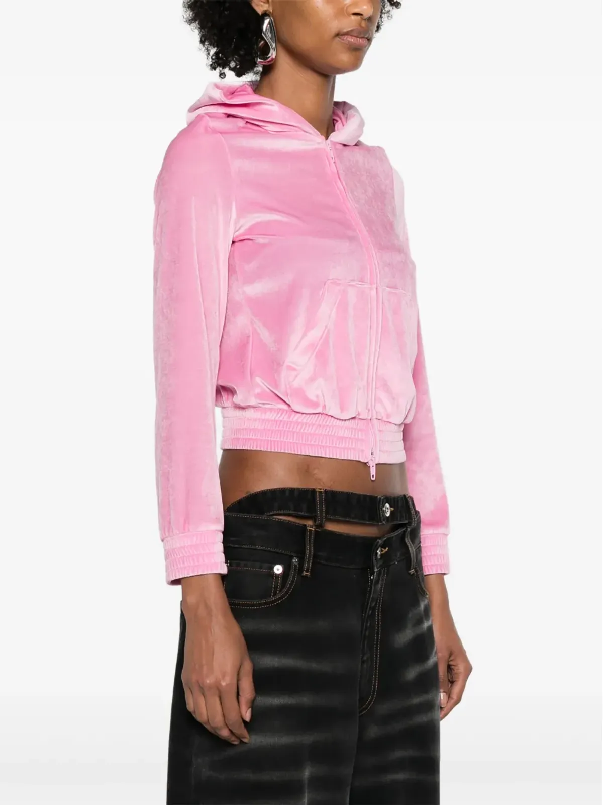Balenciaga BB Paris ジップアップフーディー - ピンク - 画像3