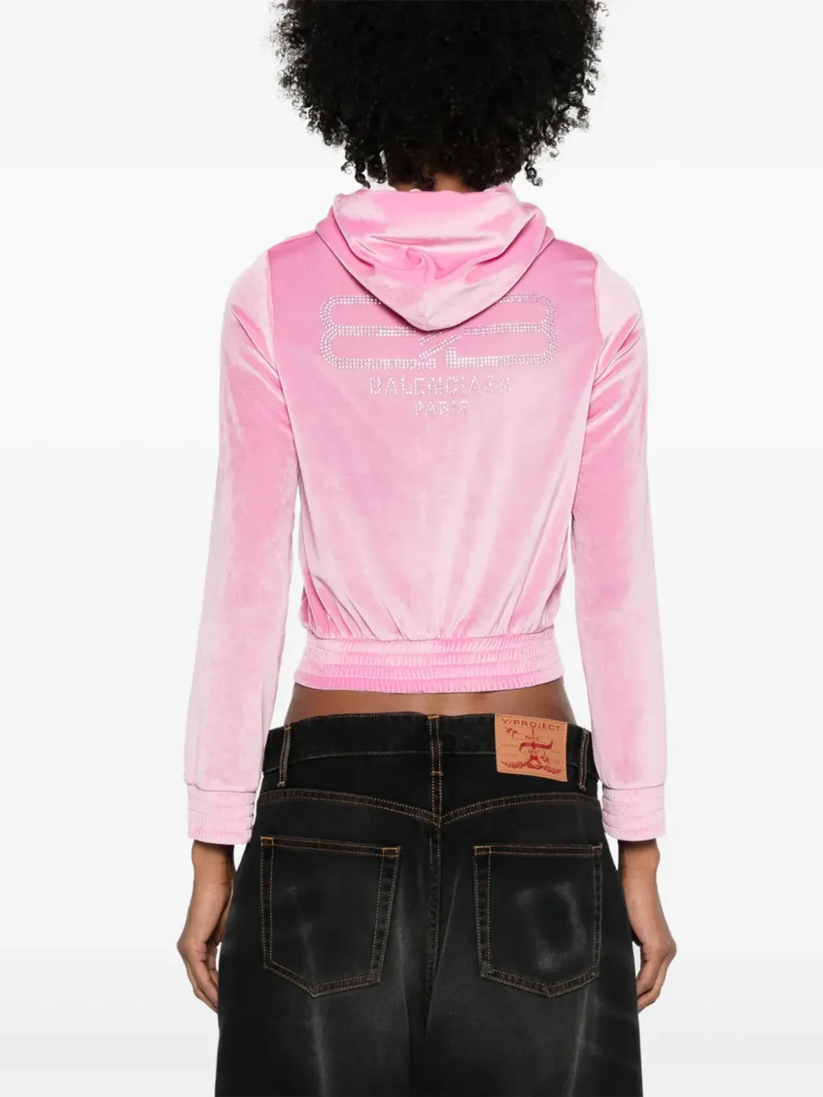 Balenciaga BB Paris ジップアップフーディー - ピンク - 画像4