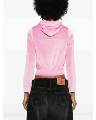 Balenciaga BB Paris ジップアップフーディー - ピンク - サムネイル4