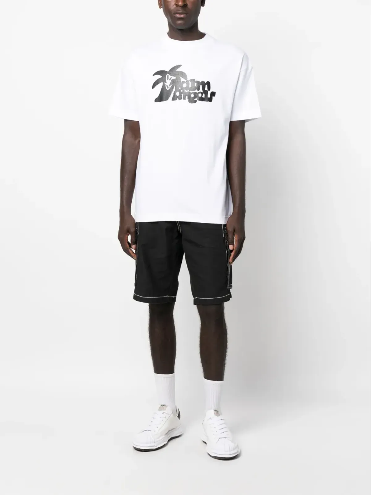 Palm Angels ハンター ロゴプリント コットン Tシャツ - 画像2
