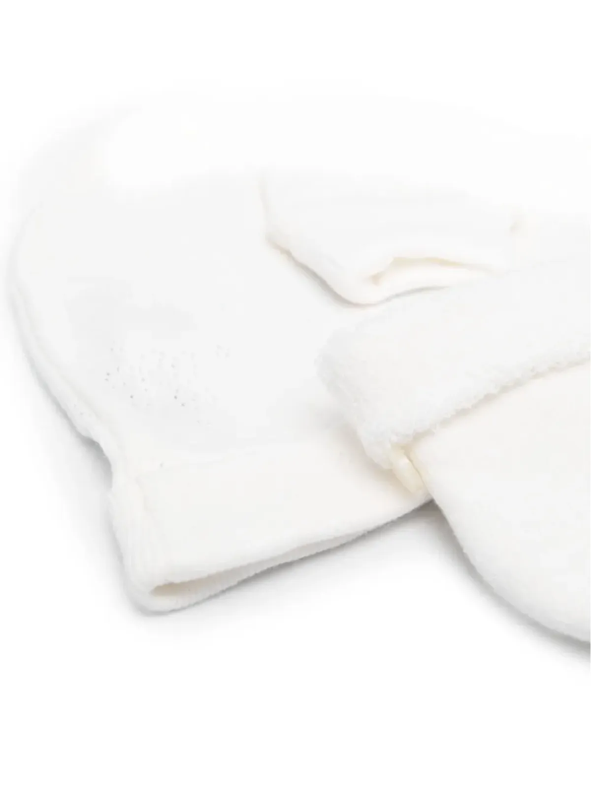 Tartine Et Chocolat リブ編みオーガニックコットン帽子セット - White - 画像2