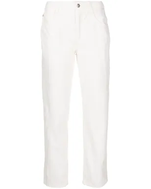 Ermanno Scervino ボーイフレンドコットンパンツ - White - サムネイル1