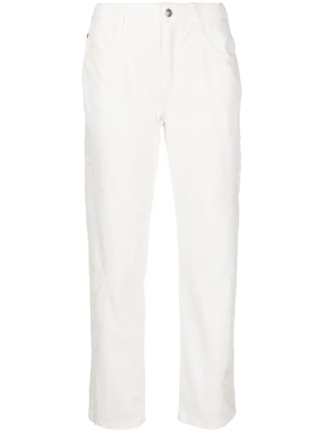 Ermanno Scervino Ermanno Scervino ボーイフレンドコットンパンツ - Whiteの商品画像