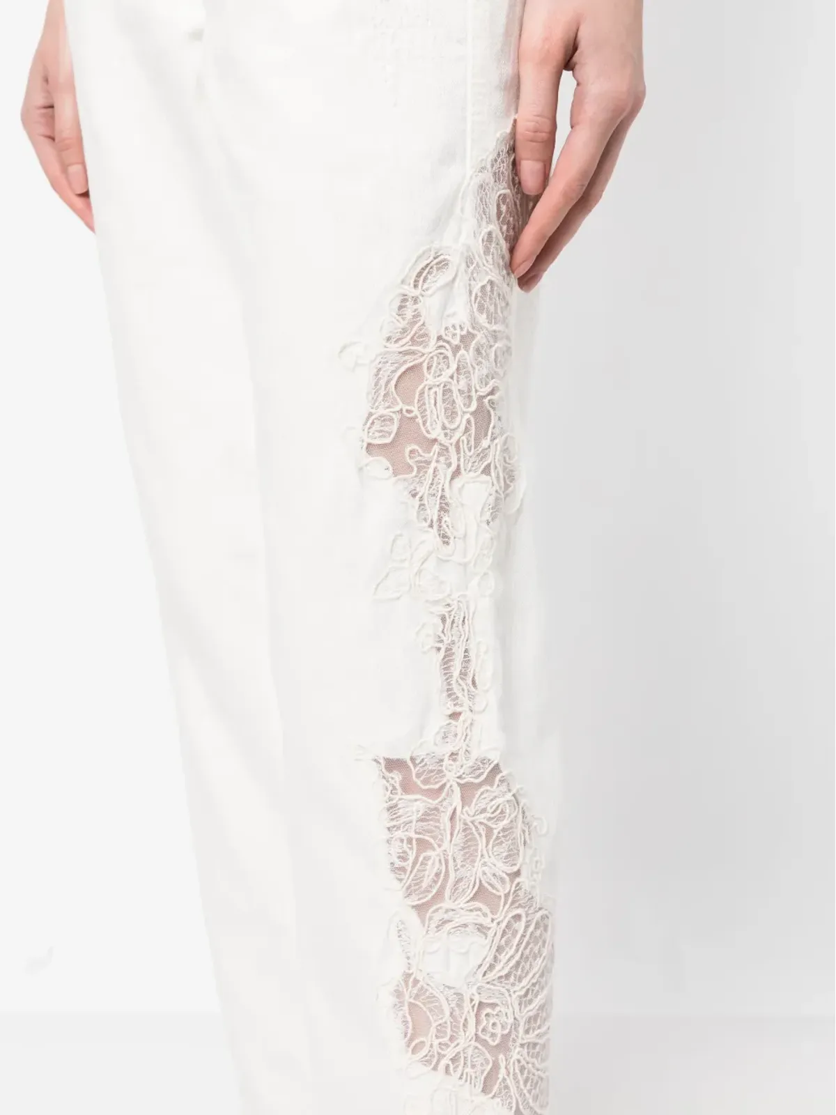Ermanno Scervino ボーイフレンドコットンパンツ - White - 画像5