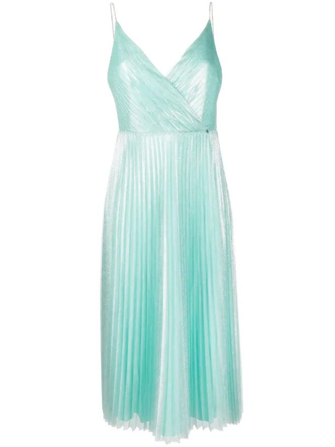 NISSA NISSA メタリック光沢プリーツドレスの商品画像